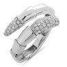 Serpenti Contrarier Ring Diamonds White Gold