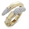 Serpenti Contrarier Ring Diamonds Rose Gold