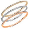 Bracciale Tennis Espandibile Brillanti Due Carati e Mezzo Disponibile nei tre colori oro 5D735W 5D735R 5D715G