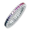 Eternity  White Gold Rainbow Sapphires Expandable Eternity  Yellow  Gold 1W896W