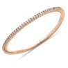 Expandable Tennis Bracelet Two Diamond Carats Pink Gold