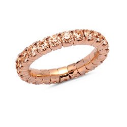 Eternity Ring Two Brown Diamonds Carats oPink Gold 1DJ51R