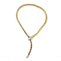 Serpenti Lariat Necklace Yellow gold and Diamonds model SI0016