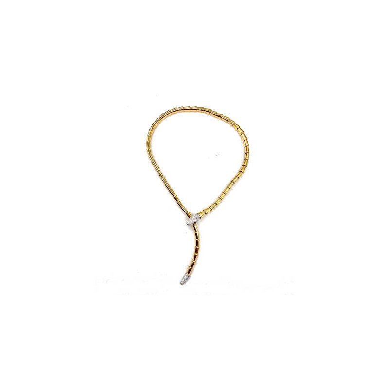 Serpenti Lariat Necklace Yellow gold and Diamonds model SI0016