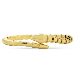 Serpenti Bracelet Plain gold  A stylish and versatile accessory for any occasion