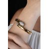 La nostra modella indossa:Bracciale Schiava Flessibile Serpenti con Brillanti modello SI0009 -  Indossalo in ogni occasione