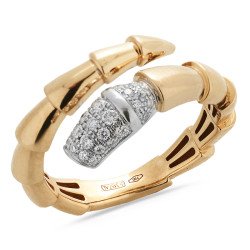 Serpenti Toi-Moi Ring Diamonds Rose Gold