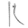 Serpenti Diamond Long Dangling Earrings White Gold