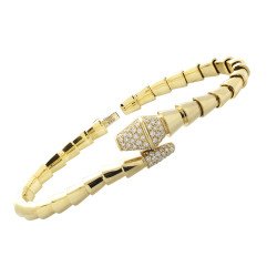 Serpenti Bracelet Diamonds on Head and Tail