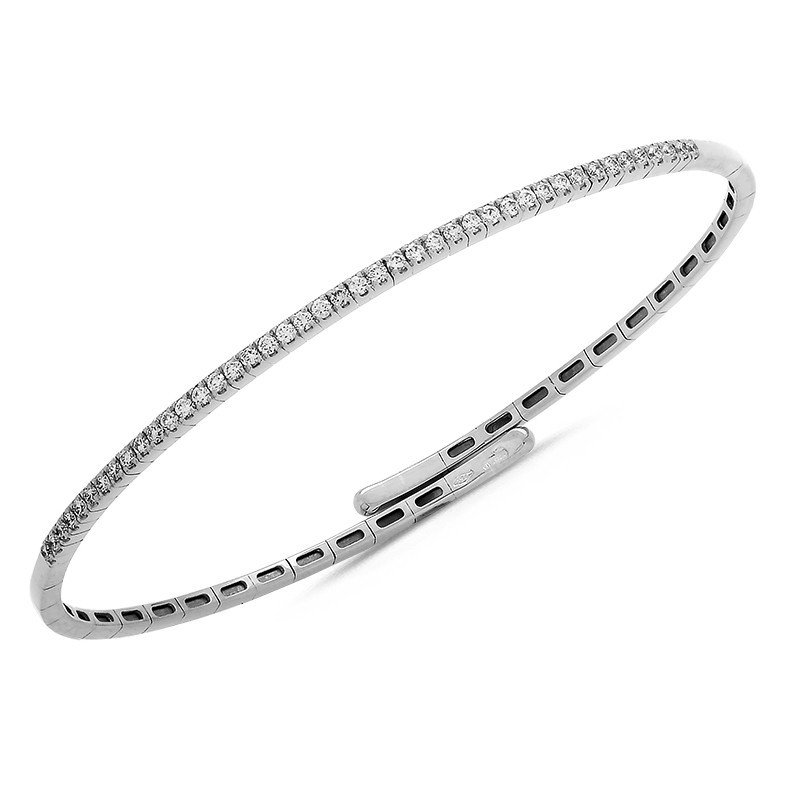 Bracciale Flessibile in Oro e Diamanti | Eleganza e Comodità