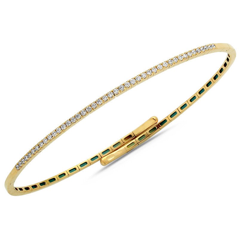 Bracciale Flessibile in Oro e Diamanti | Eleganza e Comodità