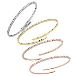 Flexible Bracelet in Gold and Diamonds | Elegance and Comfort