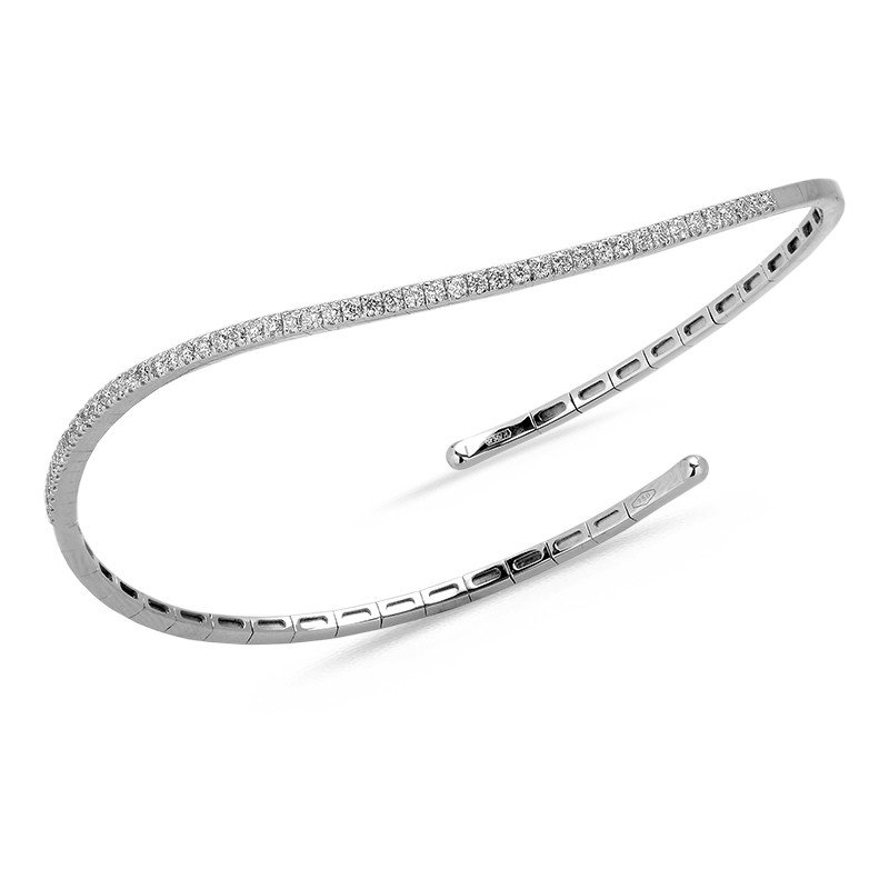 Bracciale Flessibile 'Onda' in Oro 18 Carati | Sezione Quadrata