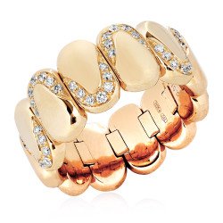 Expandable Onde Ring Yellow Gold