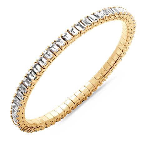 Emerald Cut Diamonds North-South Yellow Gold