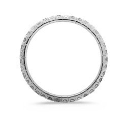 Emerald Cut Diamonds mm 5,00 x 3,50 East-West White Gold