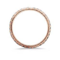 Emerald Cut Diamonds mm 5,00 x 3,50 East-West Rose Gold