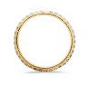Bracciale Diamanti Taglio Smeraldo mm 5 x 3,50 Disposti Orizzontalmente Oro Giallo
