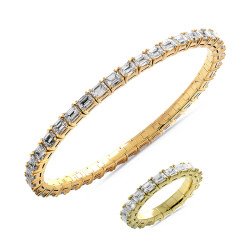 Bracciale e Anello Espandibile  Oro Giallo Onesize Jewels