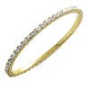 Expandable Emerald Cut Diamonds mm 3,40 x 2,40 East-West  Bracelet Yellow Gold