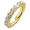 Onesize Jewels® Expandable Diamond Emerald Cut Eternity Ring Timeless Elegance|