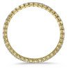 Expandable Emerald Cut Diamonds mm 4,30 x 3,30 East-West  Bracelet Yellow Gold  Side view