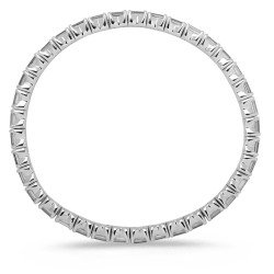 Side View of Onesize Jewels Emerald Cut Diamonds mm 5,00 x 3,00 East-West White Gold