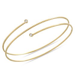 Avvolgente e Flessibile Bracciale in Oro e Brillanti Incastonati su Griff