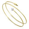 Wrap-Around Heart Diamond Bracelet | Serpente Gold Wrap