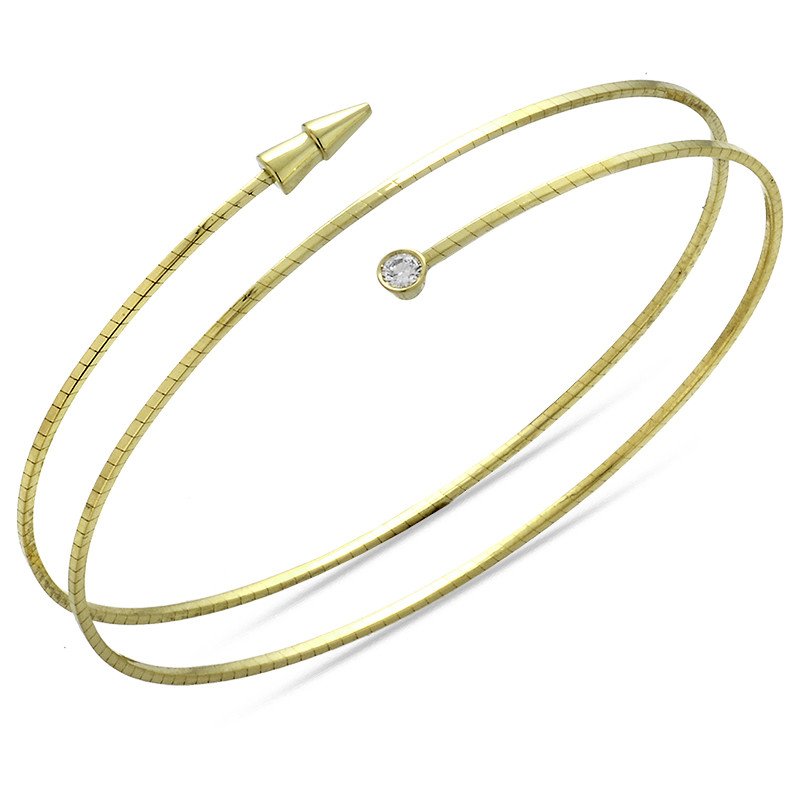 Wrap-Around Serpente Diamond Bracelet | Gold Wrap