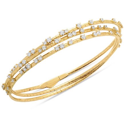Flexible and Wrap-Around Diamond Bracelet