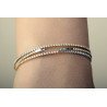 Wrap-Around Elegant Gold and Diamond Bracelet | Single Diamond Row