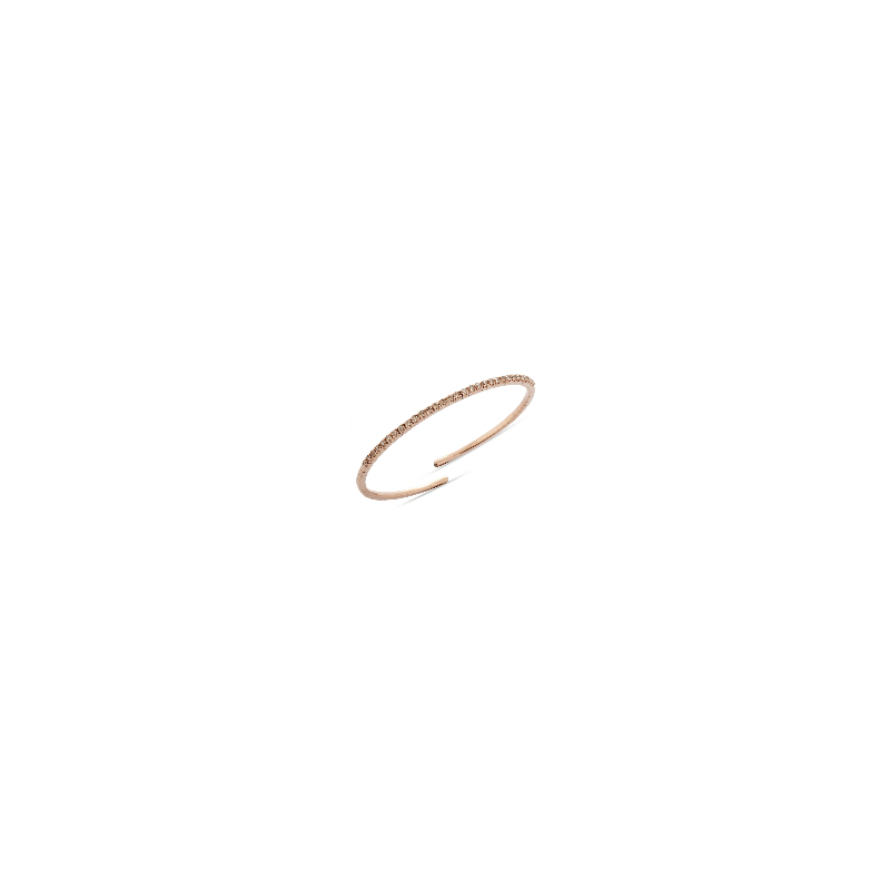 Flexible Champagne Diamond Bracelet | Square Shape Overlapping Clasp Design