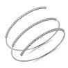 Flexible Diamond Bangle | Three Diamonds Rows